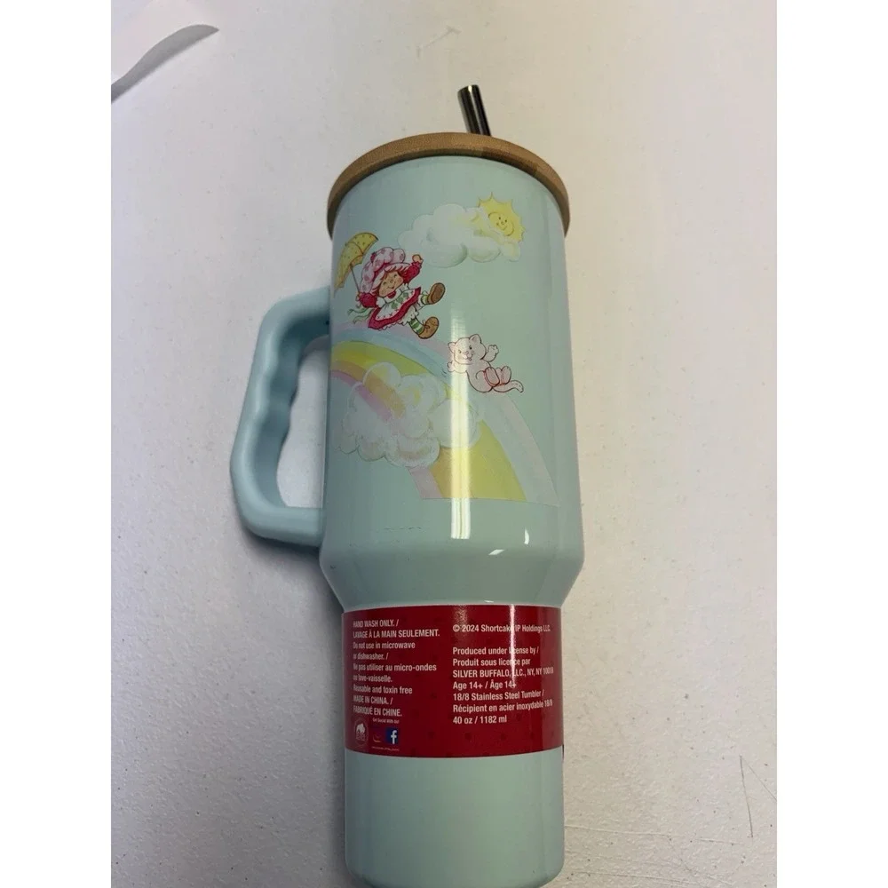 Strawberry Shortcake Blue Tumbler 40 Oz - NEW